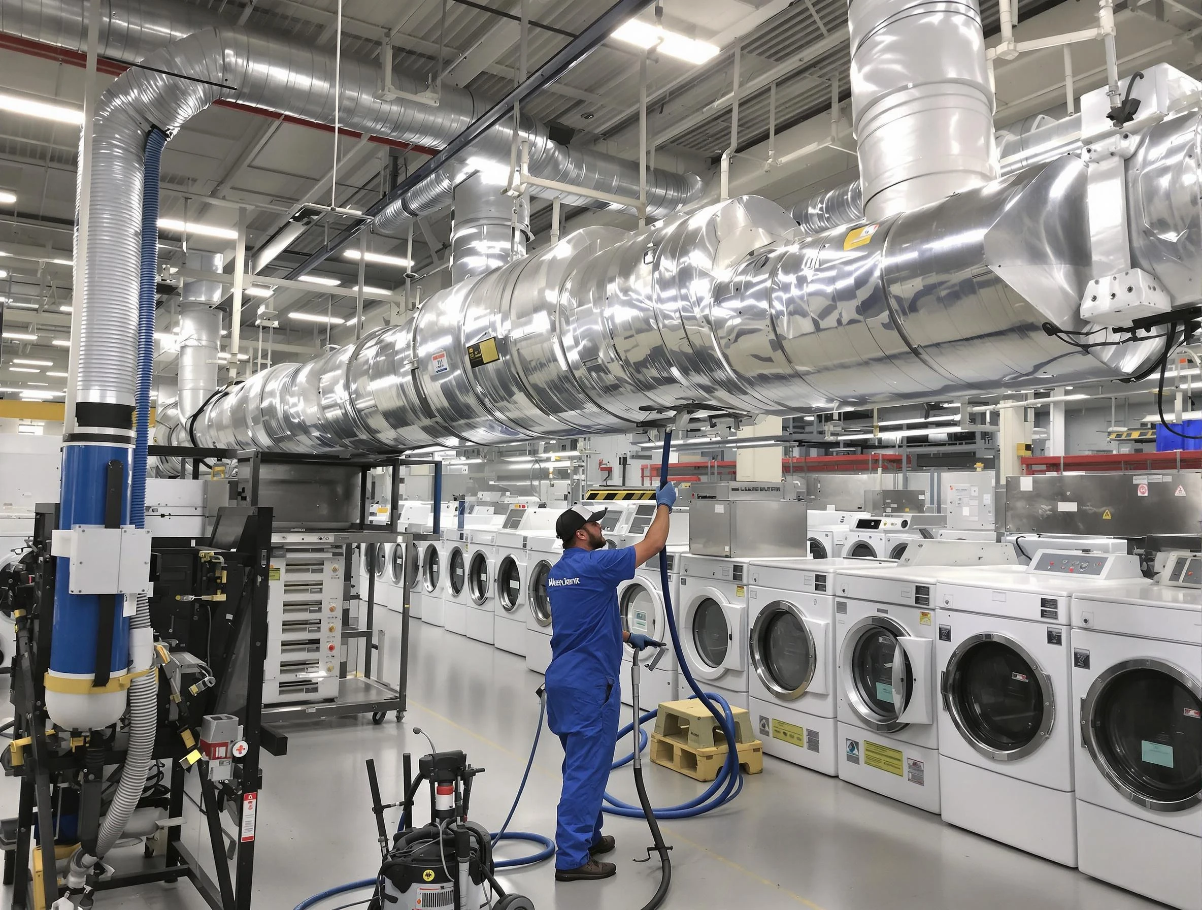 Hemet Dryer Vent Cleaning team performing heavy-duty industrial dryer vent cleaning in Hemet